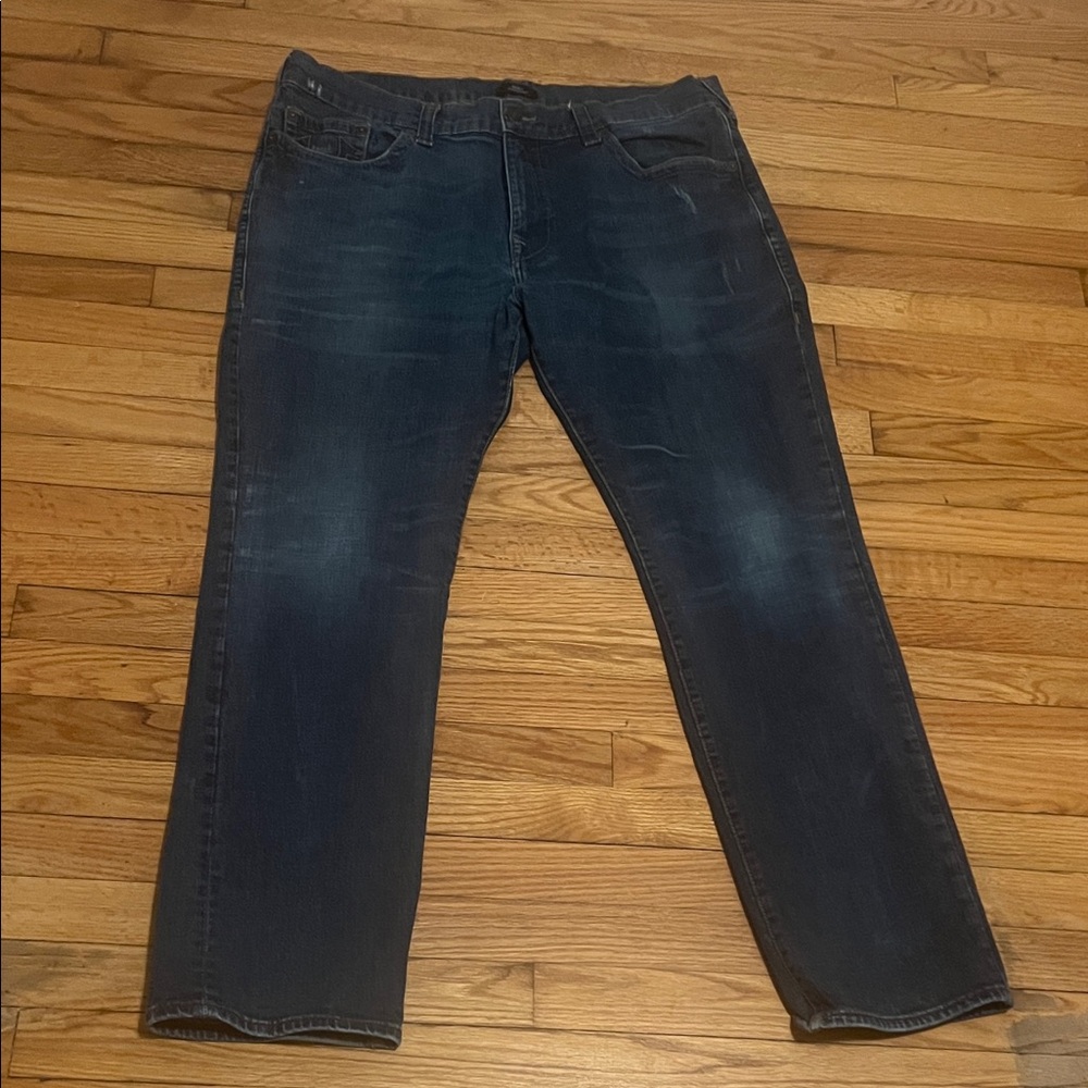 True Religion Men's Straight Ricky Jeans in Deep Indigo